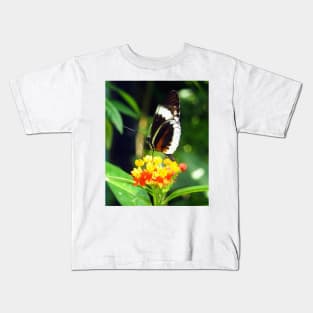 Butterfly on a Flower Kids T-Shirt